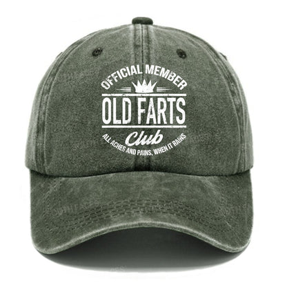 Official Member Old Farts Club All Aches And Pains,When It Pains Hats