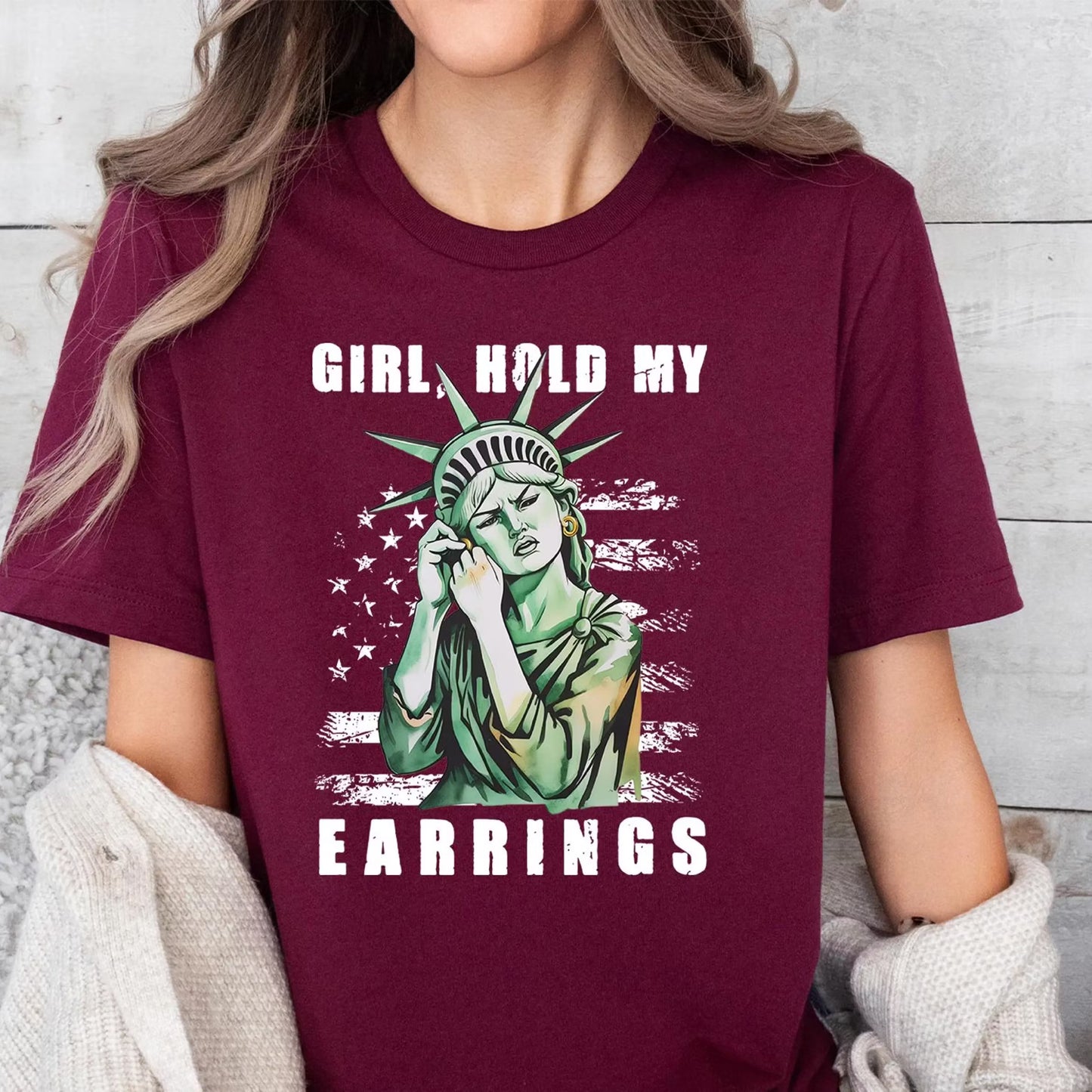 Girl Hold My Earrings Unisex T-shirt/Crewneck/Hoodie