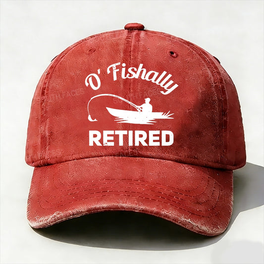 O'Fishally Retired Premium Fit Mens baseball cap