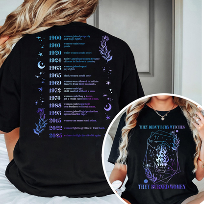 They Didn't Burn Witches They Burned Women Unisex T-shirt/Crewneck/Hoodie