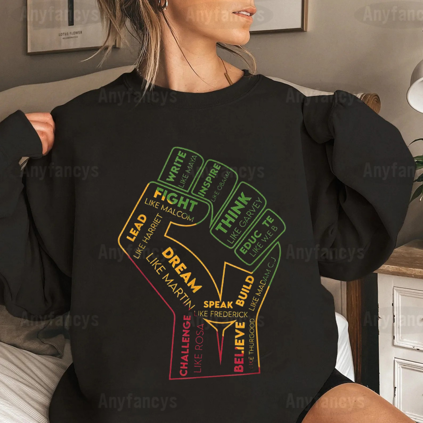 Black History Pride Fist Unisex T-shirt/Crewneck/Hoodie
