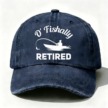 O'Fishally Retired Premium Fit Mens baseball cap