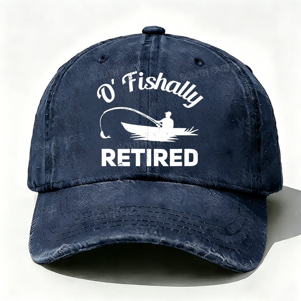 O'Fishally Retired Premium Fit Mens baseball cap
