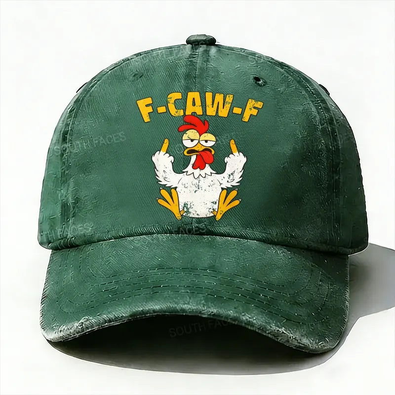 F-CAW-F Rooster Funny Baseball Hat