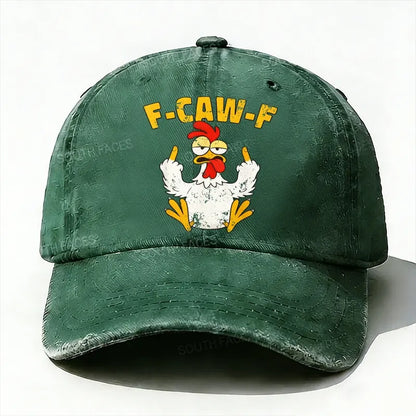 F-CAW-F Rooster Funny Baseball Hat