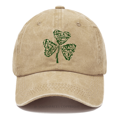St. Patrick's Day Gun Clover Print Hats