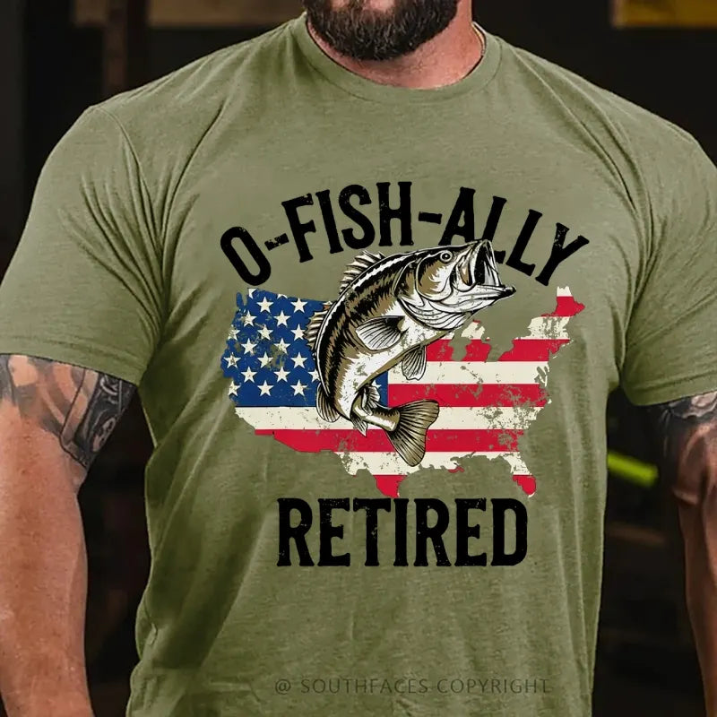 O'Fishally Retired Premium Fit Mens T-Shirt