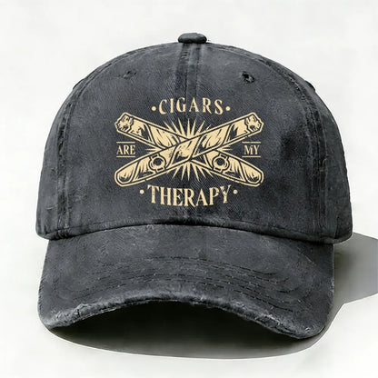 Cigars Are My Therapy Baseball Cap