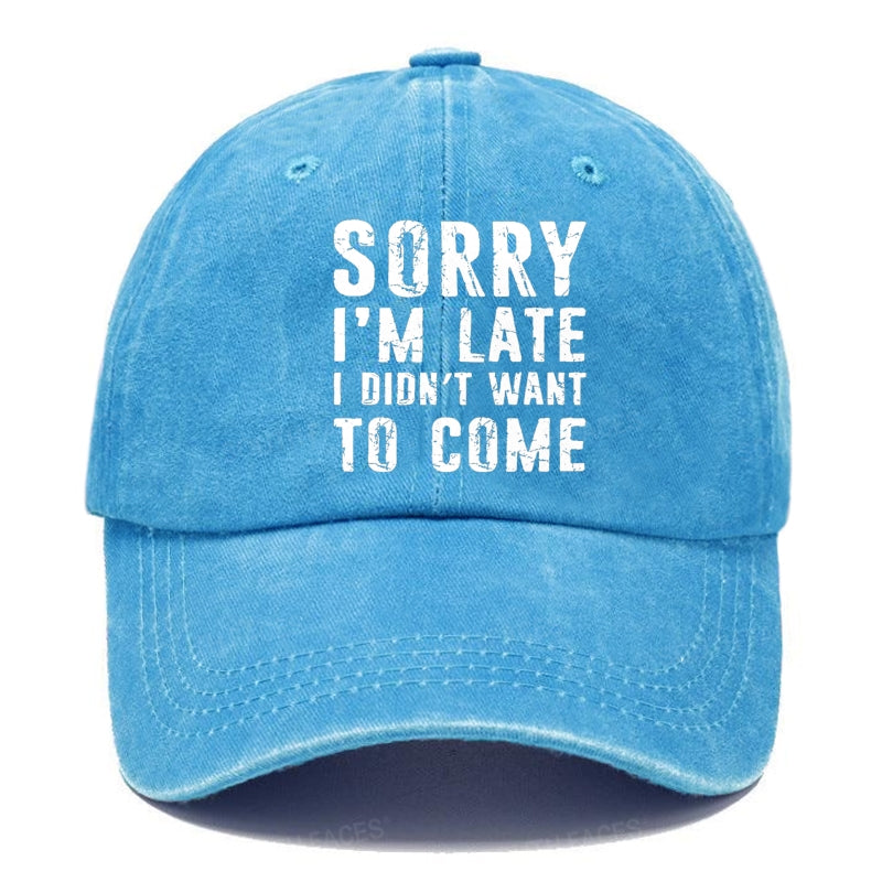 Sorry I'm Late. I Didn't Want To Come Funny Hats