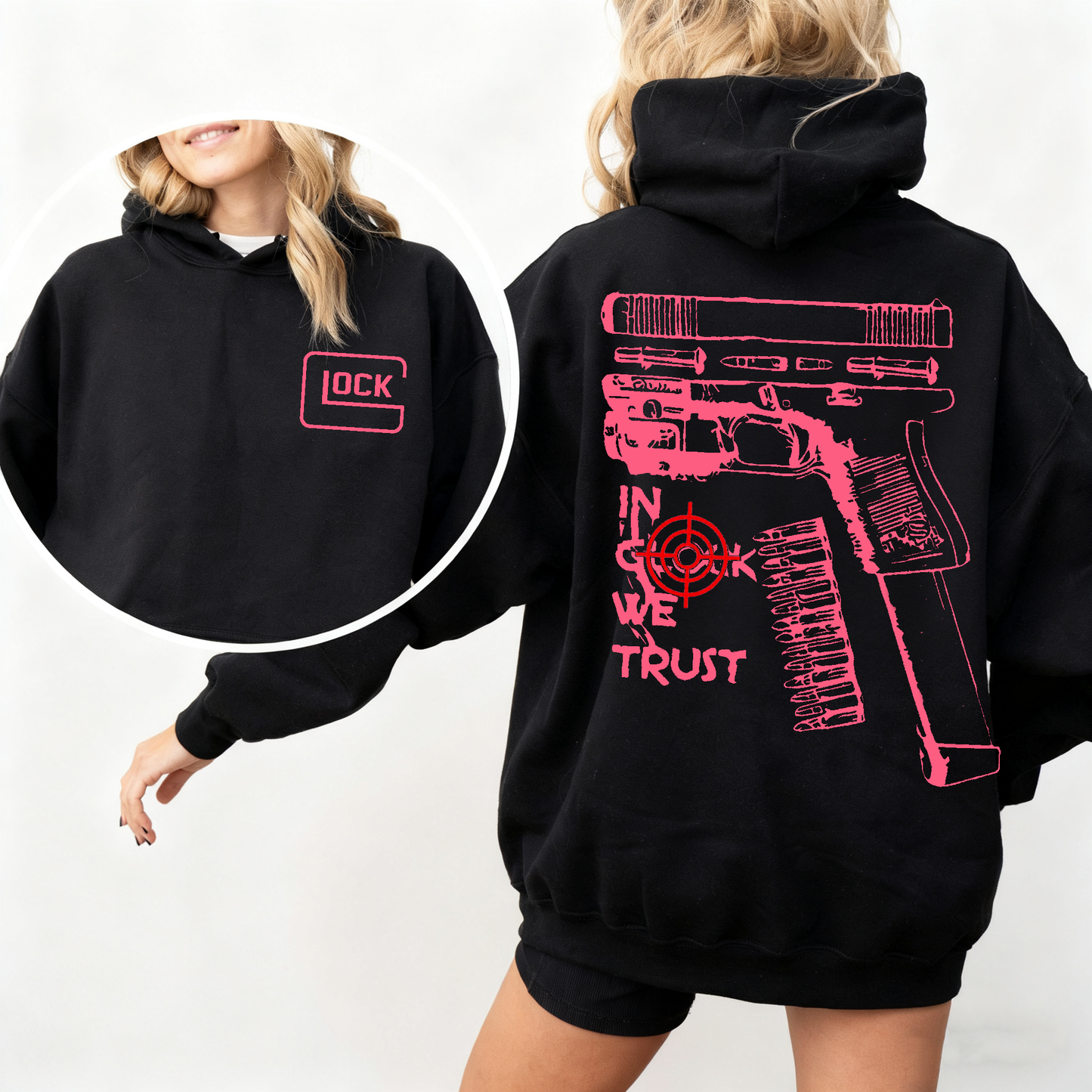 In Glock We Trust Funny  Unisex T-shirt/Crewneck/Hoodie