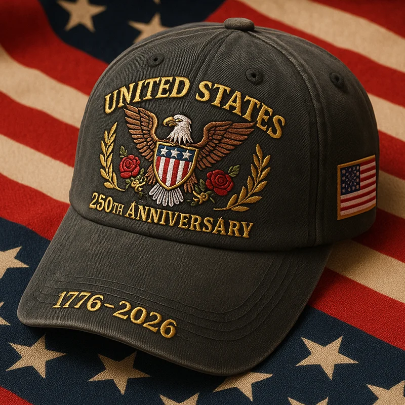 U.S. 250th Anniversary Embroidery-style print Hat