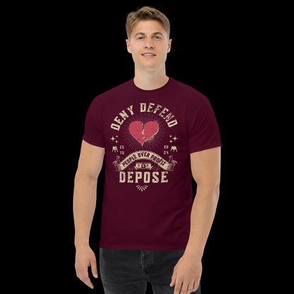 Deny Defend Depose People over Profits Unisex T-shirt/Crewneck/Hoodie