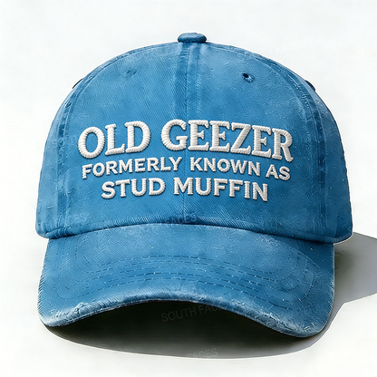 Personalized Old Geezer Formerly Known As Stud Muffin Custom Embroidery Hat