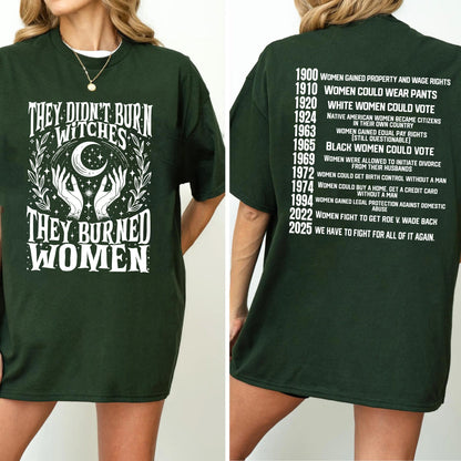 They Didn't Burn Witches They Burned Women Unisex T-shirt/Crewneck/Hoodie