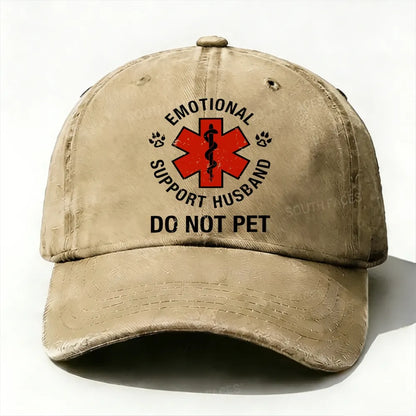 Emotional Support Husband Do Not Pet  baseball cap