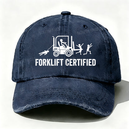 Funny Forklift Certified Baseball Cap