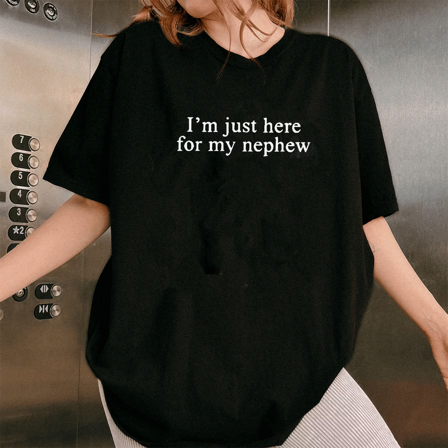I'm Just Here For My Nephew Funny Aunt Unisex Shirts/Crewneck/Hoodie