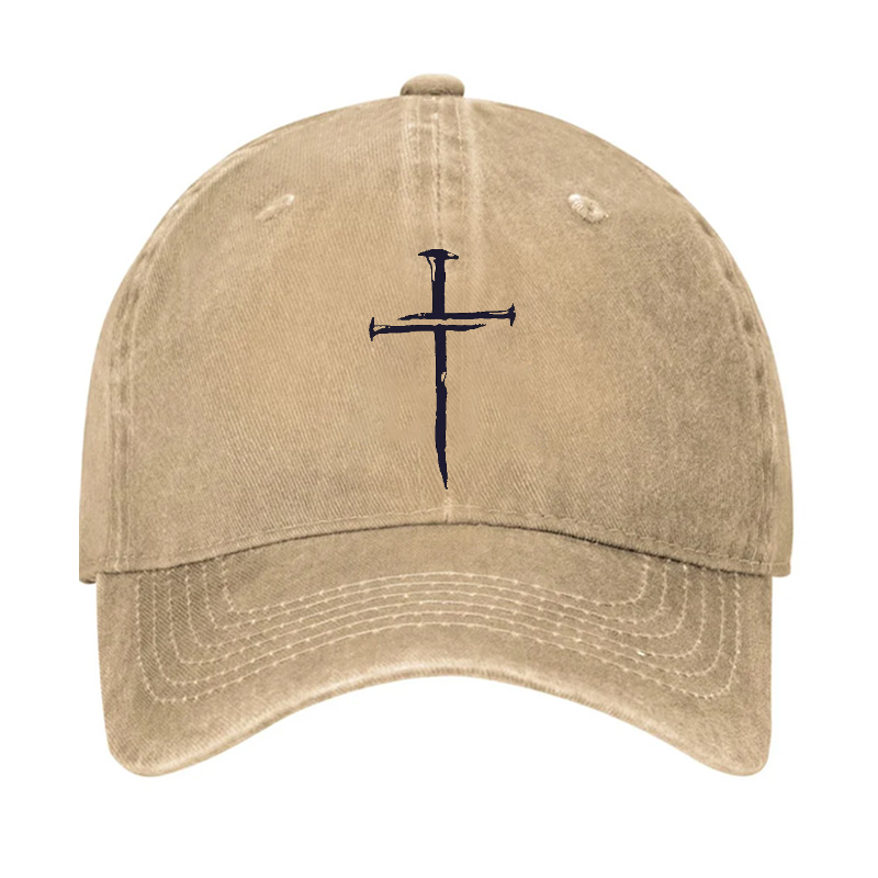 Cross Print Christian Hat