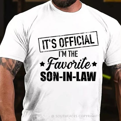 It's Official I'm The Favorite Son In Law T-Shirt