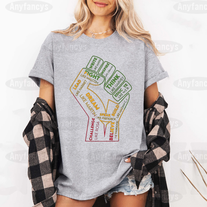 Black History Pride Fist Unisex T-shirt/Crewneck/Hoodie