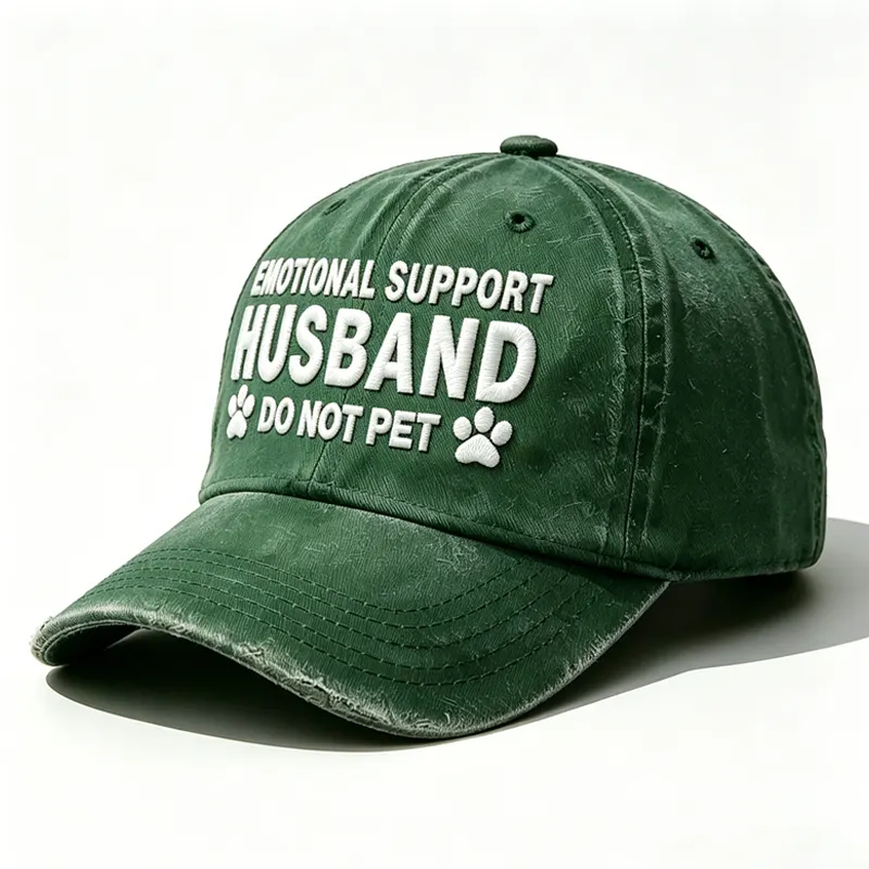 Emotional Support Husband Do Not Pet Embroidered Hat