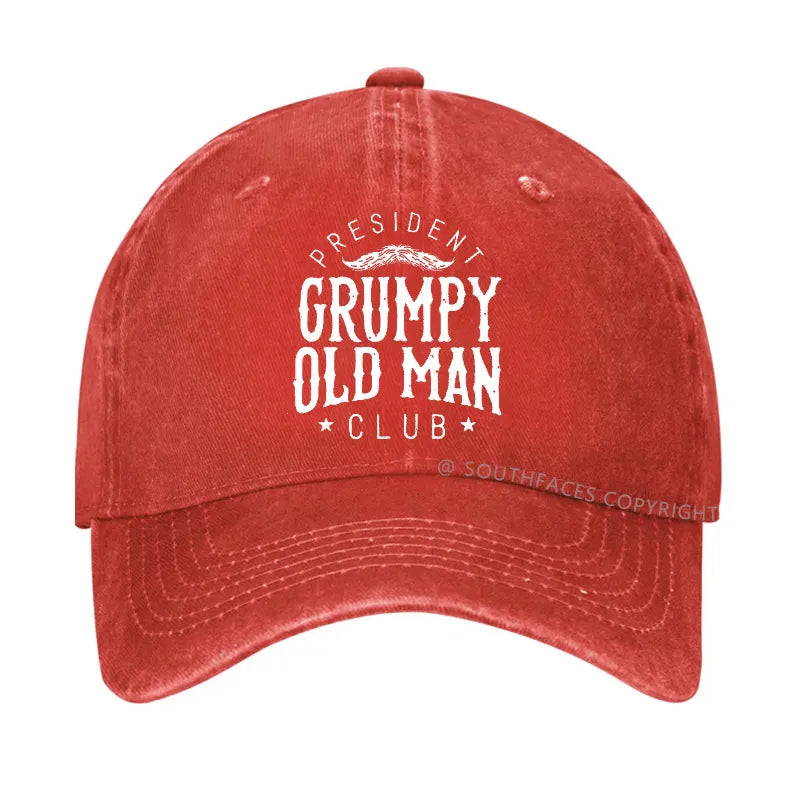 PRESIDENT GRUMPY OLD MAN CLUB Hat