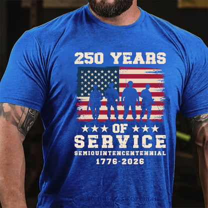 250 Years Of Seryice Semiouintencentennial 1776-2026 T-Shirt