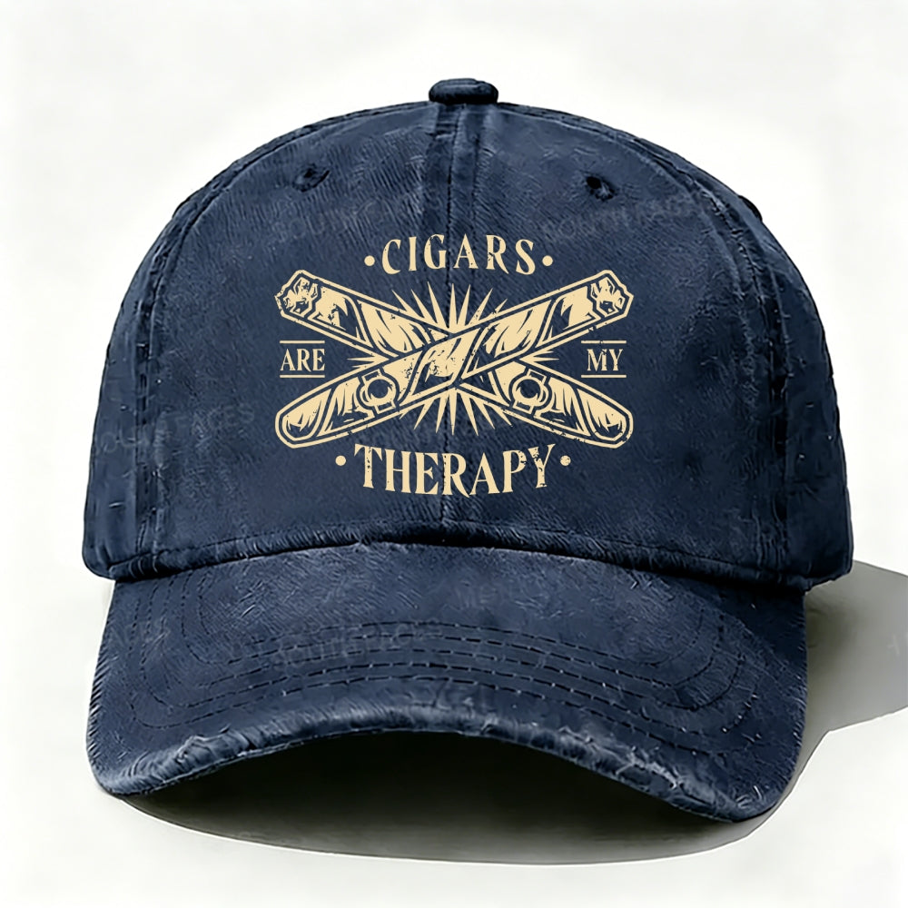 Cigars Are My Therapy Baseball Cap