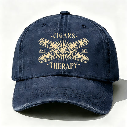 Cigars Are My Therapy Baseball Cap