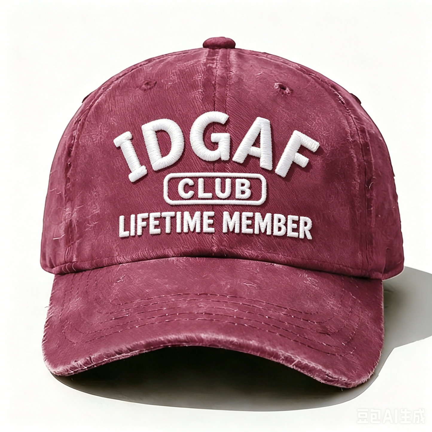Embroidered  IDGAF Club Lifetime Member  Hat