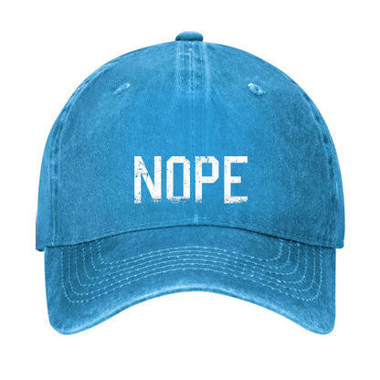 NOPE Funny Sarcastic Hat