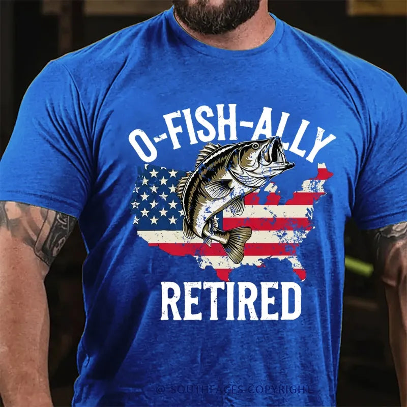 O'Fishally Retired Premium Fit Mens T-Shirt