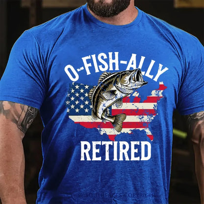 O'Fishally Retired Premium Fit Mens T-Shirt