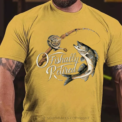 O'Fishally Retired Premium Fit Mens T-Shirt