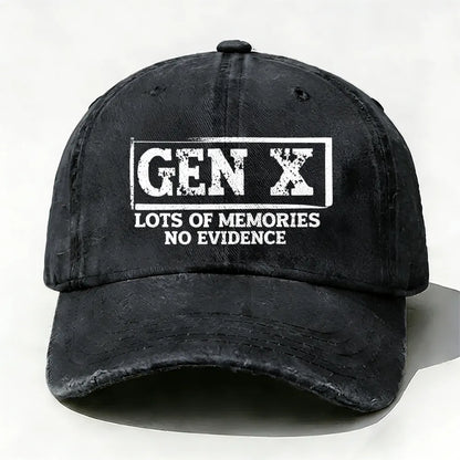 Gen X Lots Of Memories No Evidence Baseball Cap
