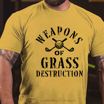 Weapons of Grass Destruction Shirt, Funny Golf T shirt, Golf Sayings Tee, Golfer Shirt, Golf Shirt for Men, Golf Lover Gifts, Golfing T-Shirt