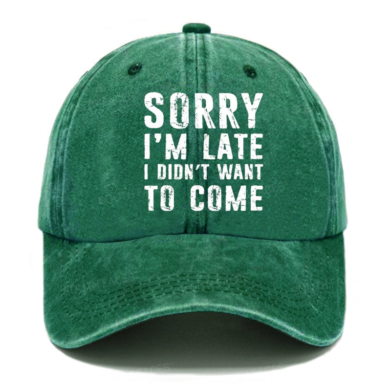 Sorry I'm Late. I Didn't Want To Come Funny Hats
