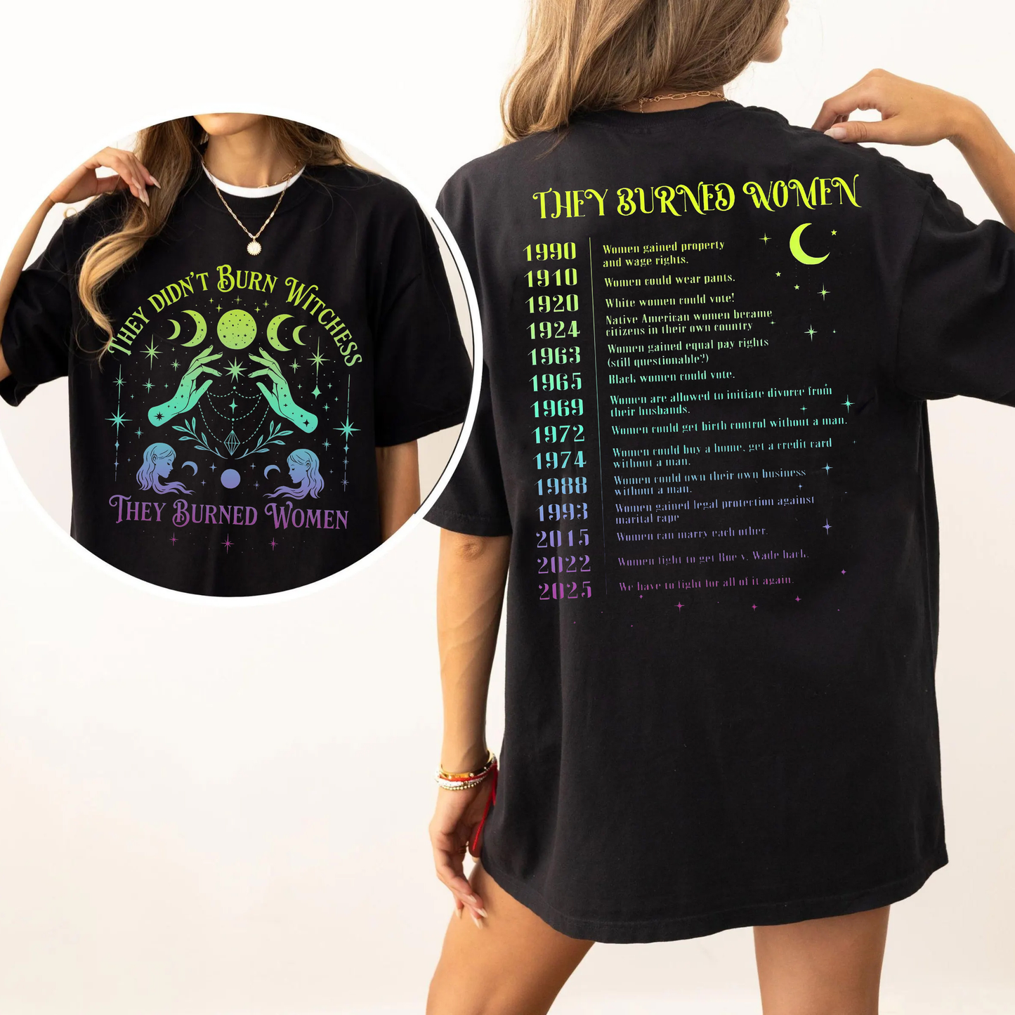 They Didn't Burn Witches They Burned Women Unisex T-shirt/Crewneck/Hoodie