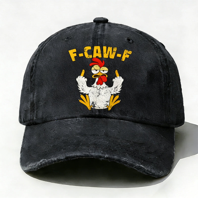 F-CAW-F Rooster Funny Baseball Hat