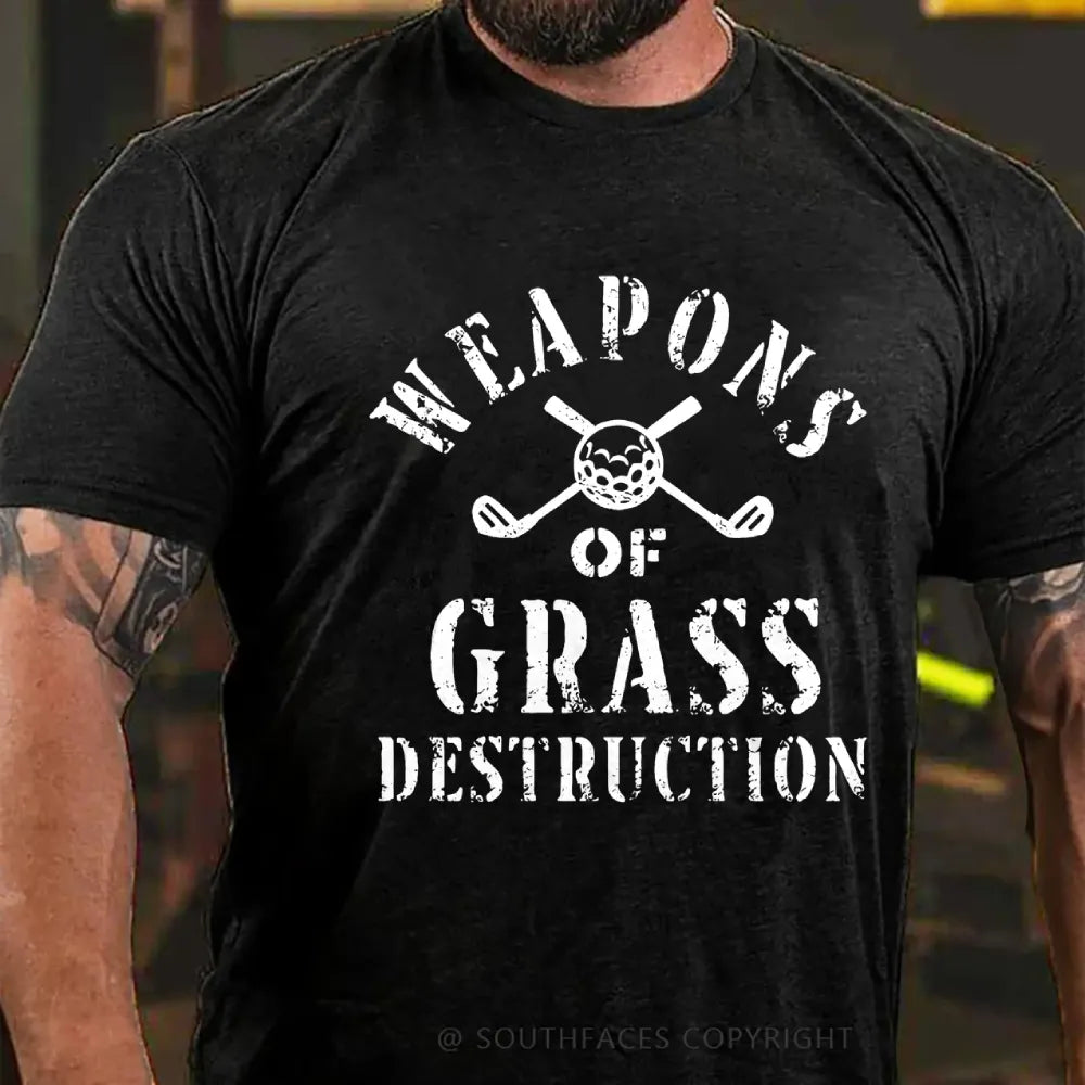 Weapons of Grass Destruction Shirt, Funny Golf T shirt, Golf Sayings Tee, Golfer Shirt, Golf Shirt for Men, Golf Lover Gifts, Golfing T-Shirt