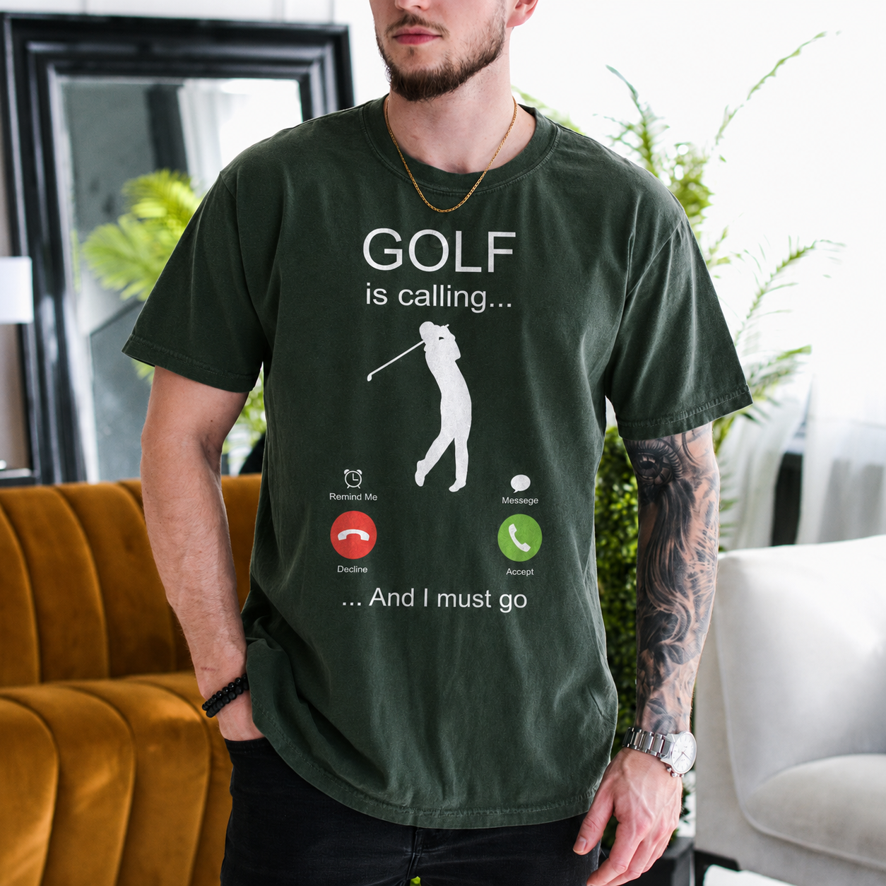 Golf is calling... and I must go Unisex T-shirt/Crewneck/Hoodie
