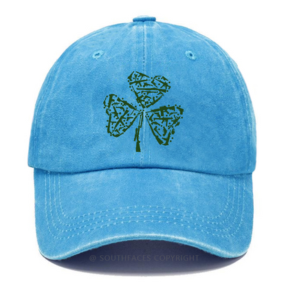 St. Patrick's Day Gun Clover Print Hats