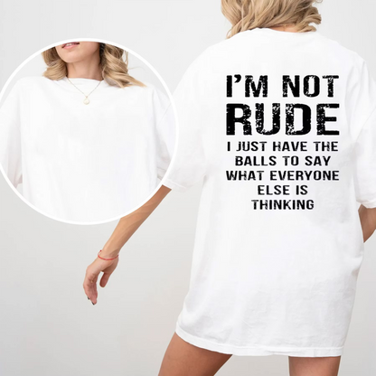 I'm Not Rude Social Anxiety Unisex Shirts/Crewneck/Hoodie