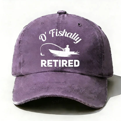 O'Fishally Retired Premium Fit Mens baseball cap
