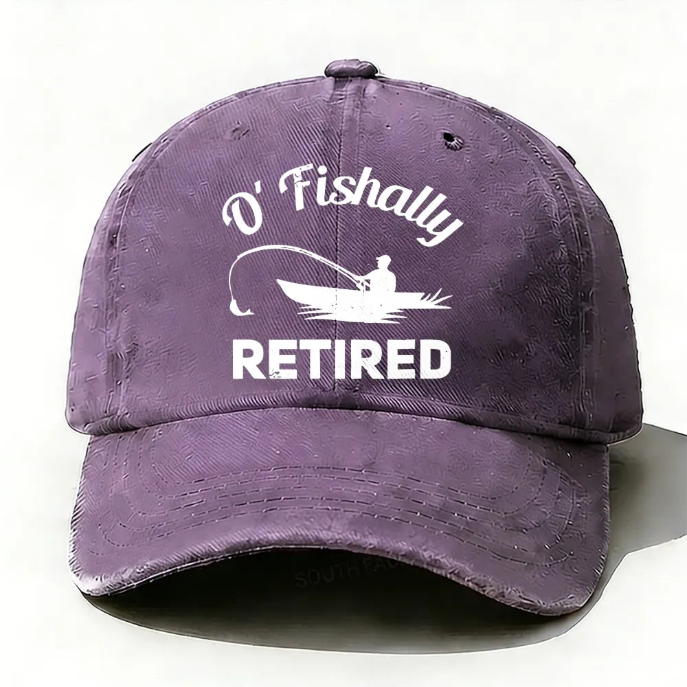 O'Fishally Retired Premium Fit Mens baseball cap