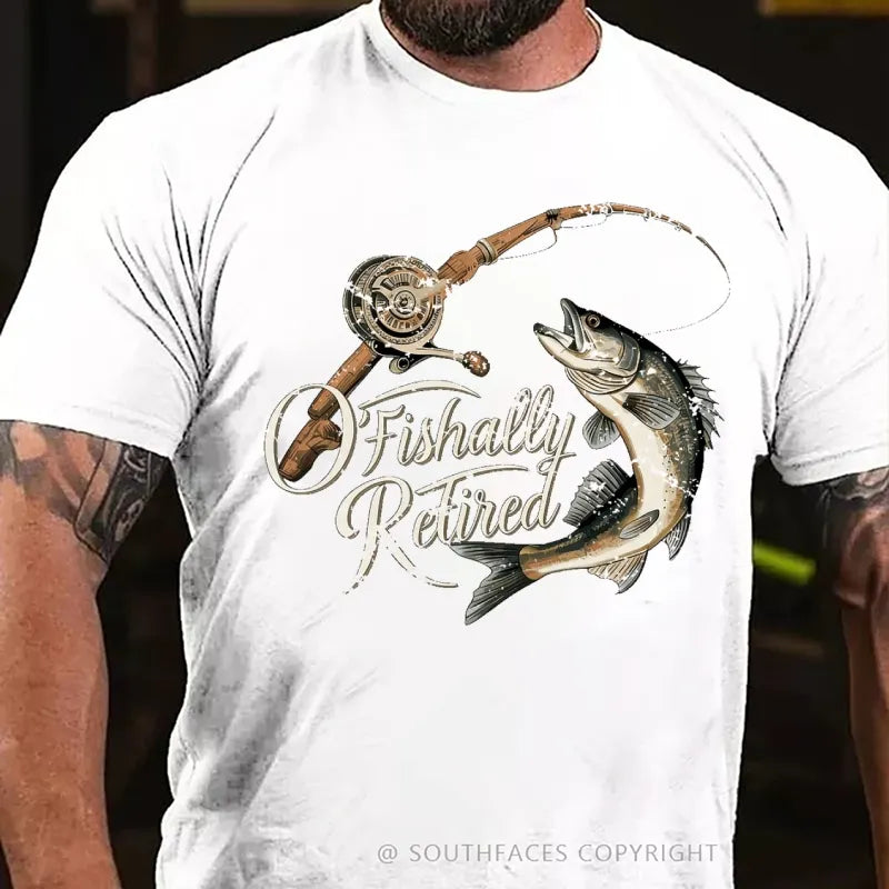 O'Fishally Retired Premium Fit Mens T-Shirt