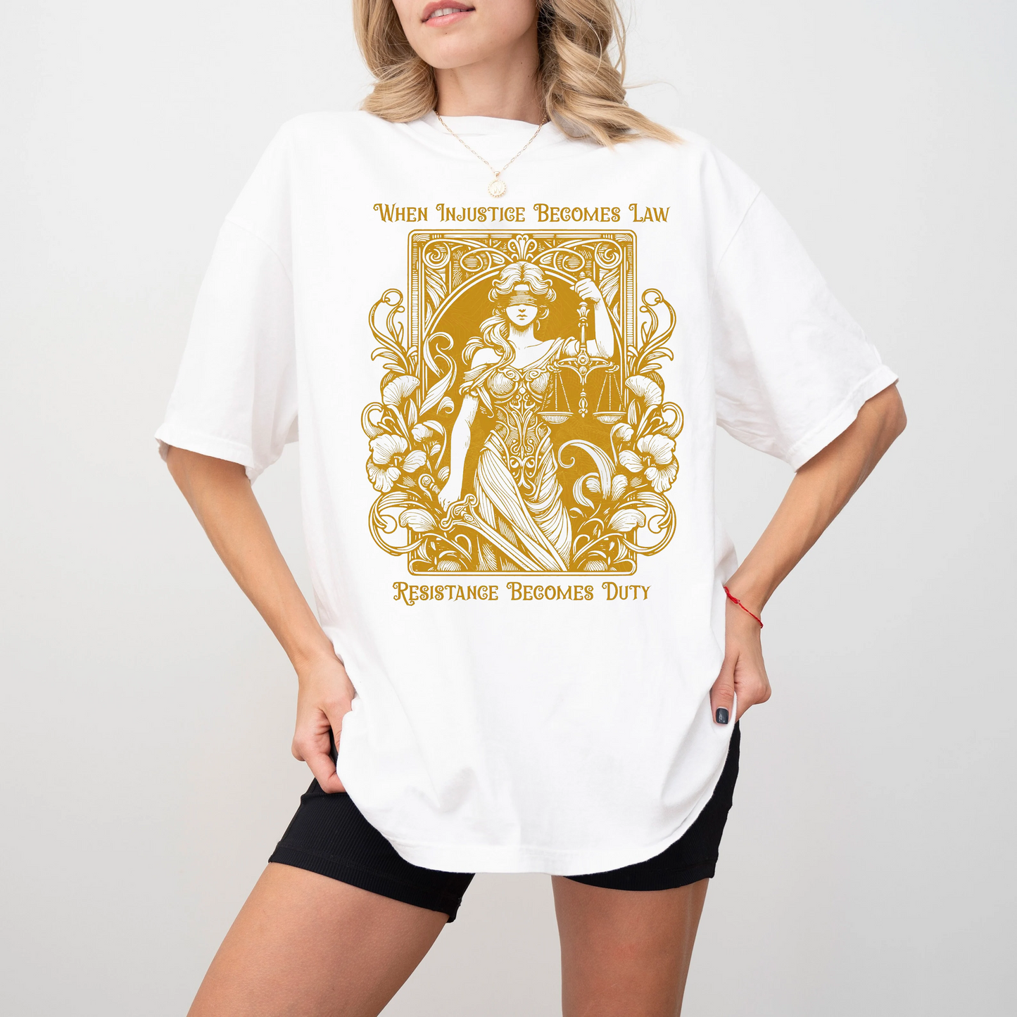 When Injustice Becomes Law Resistance Becomes Duty  Unisex T-shirt/Crewneck/Hoodie
