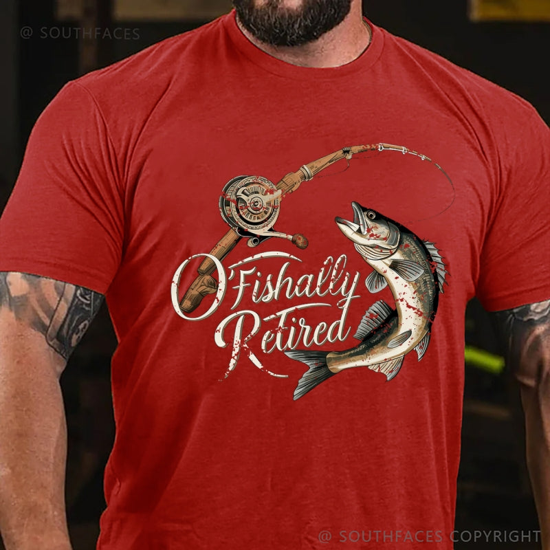 O'Fishally Retired Premium Fit Mens T-Shirt