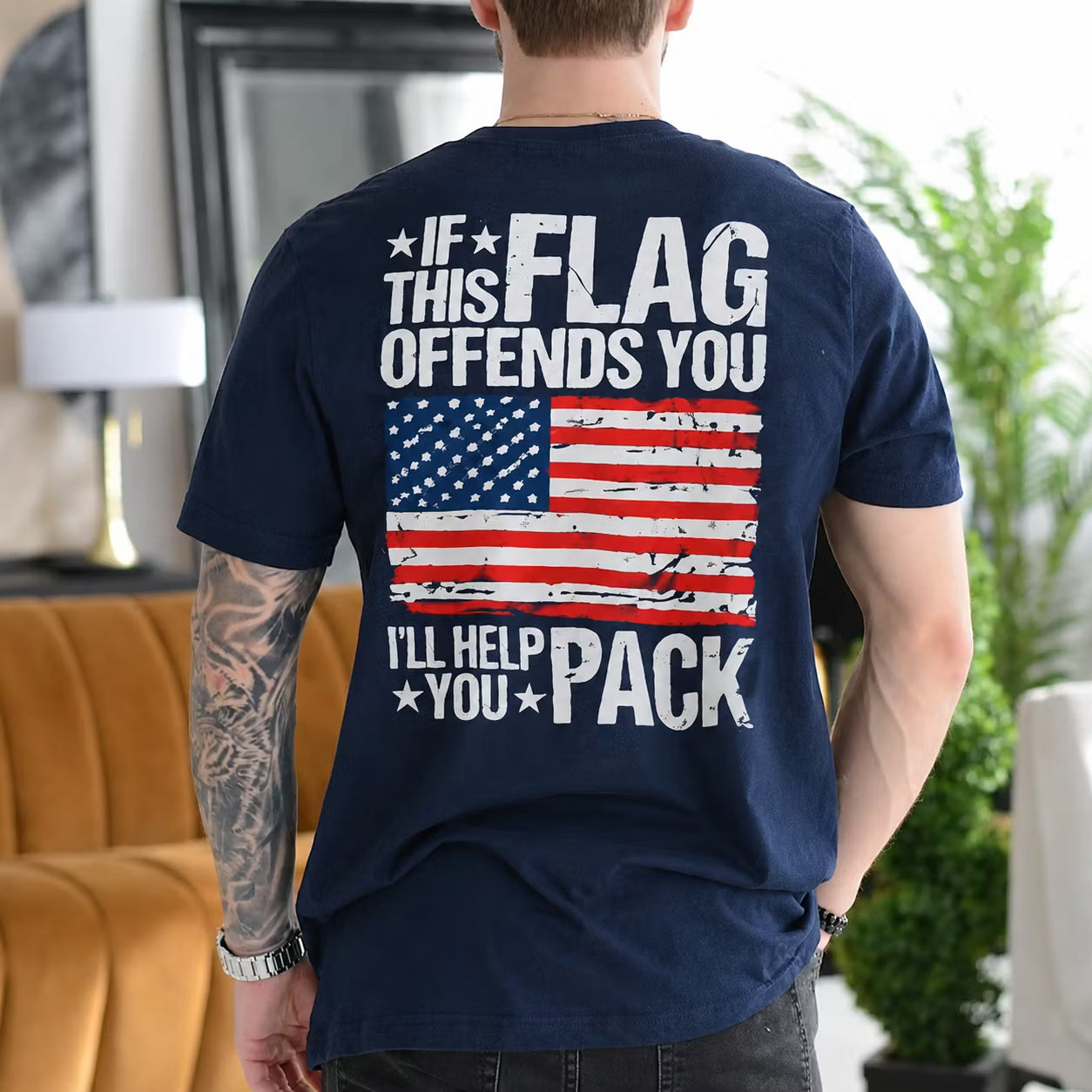 If This Flag Offends You I'll Help You Pack Gift Unisex T-shirt/Crewneck/Hoodie