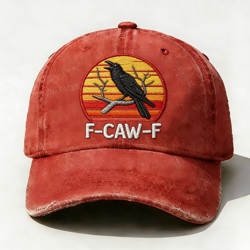 F-CAW-F Rooster Funny 3D Art Print Hat